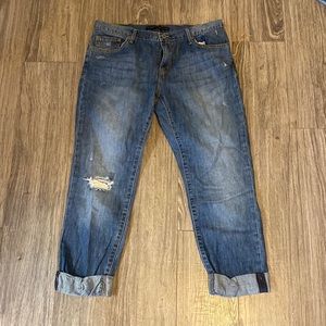 levi’s boyfriend crop denim jeans size 8